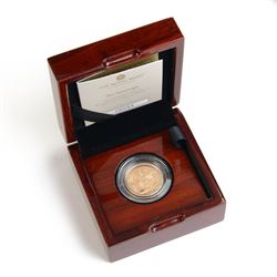 King Charles III 2023 gold proof full sovereign coin, cased and boxed with certificate